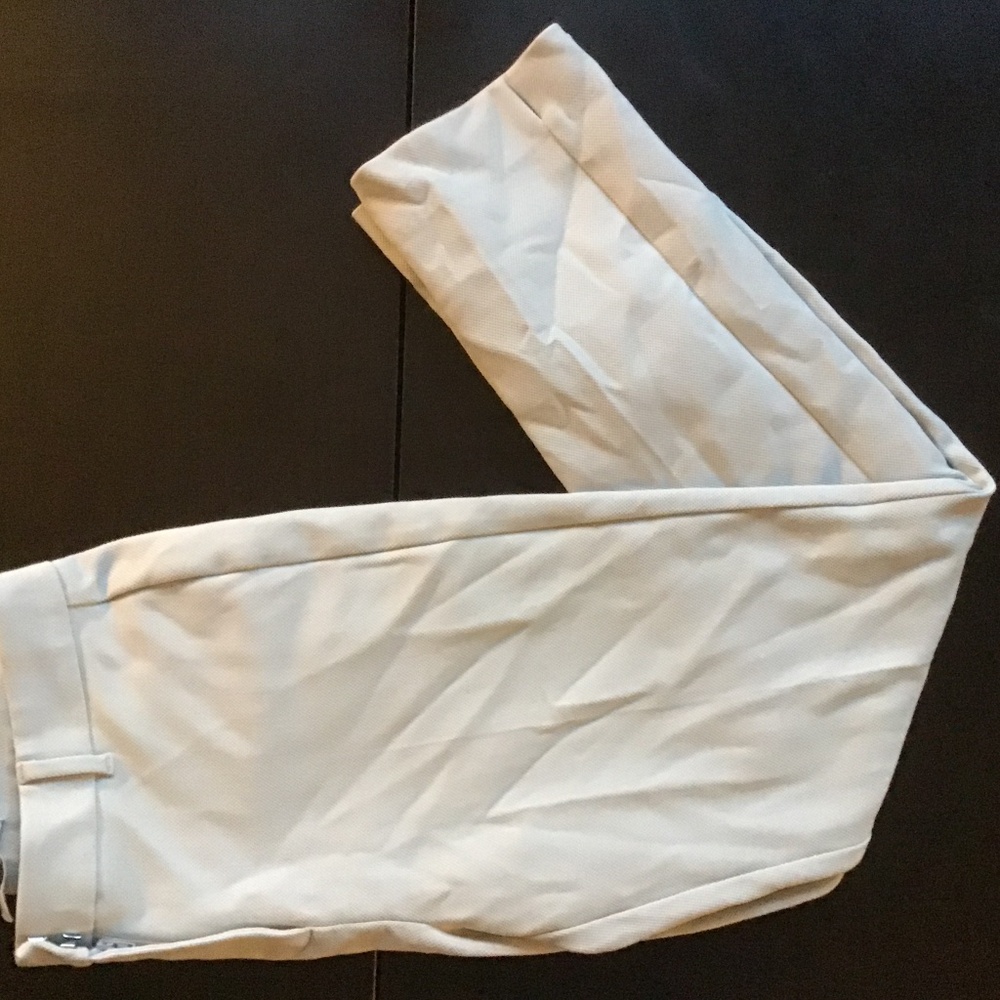 White House Black Market Ankle Slim textured dress pants